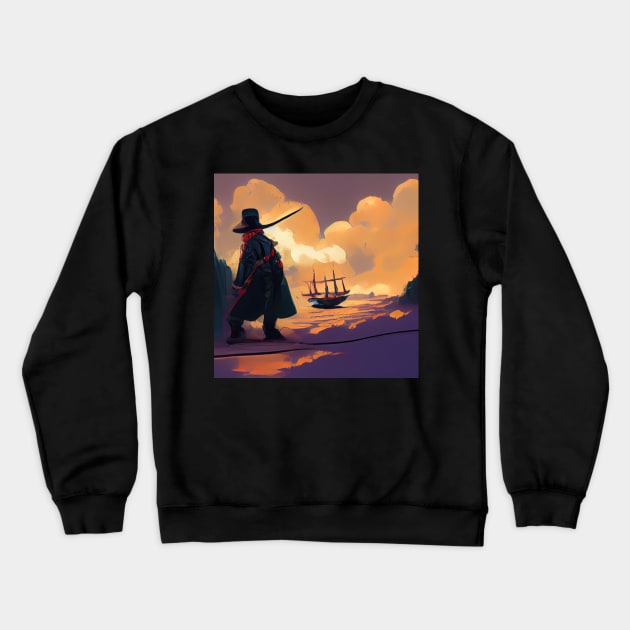 Swashbuckler | Comics Style Crewneck Sweatshirt by ComicsFactory